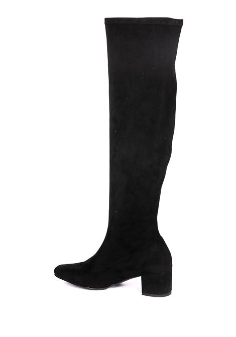 Black stretch high boot UMA PARKER NEW YORK | 090220SUEDE-BLACK